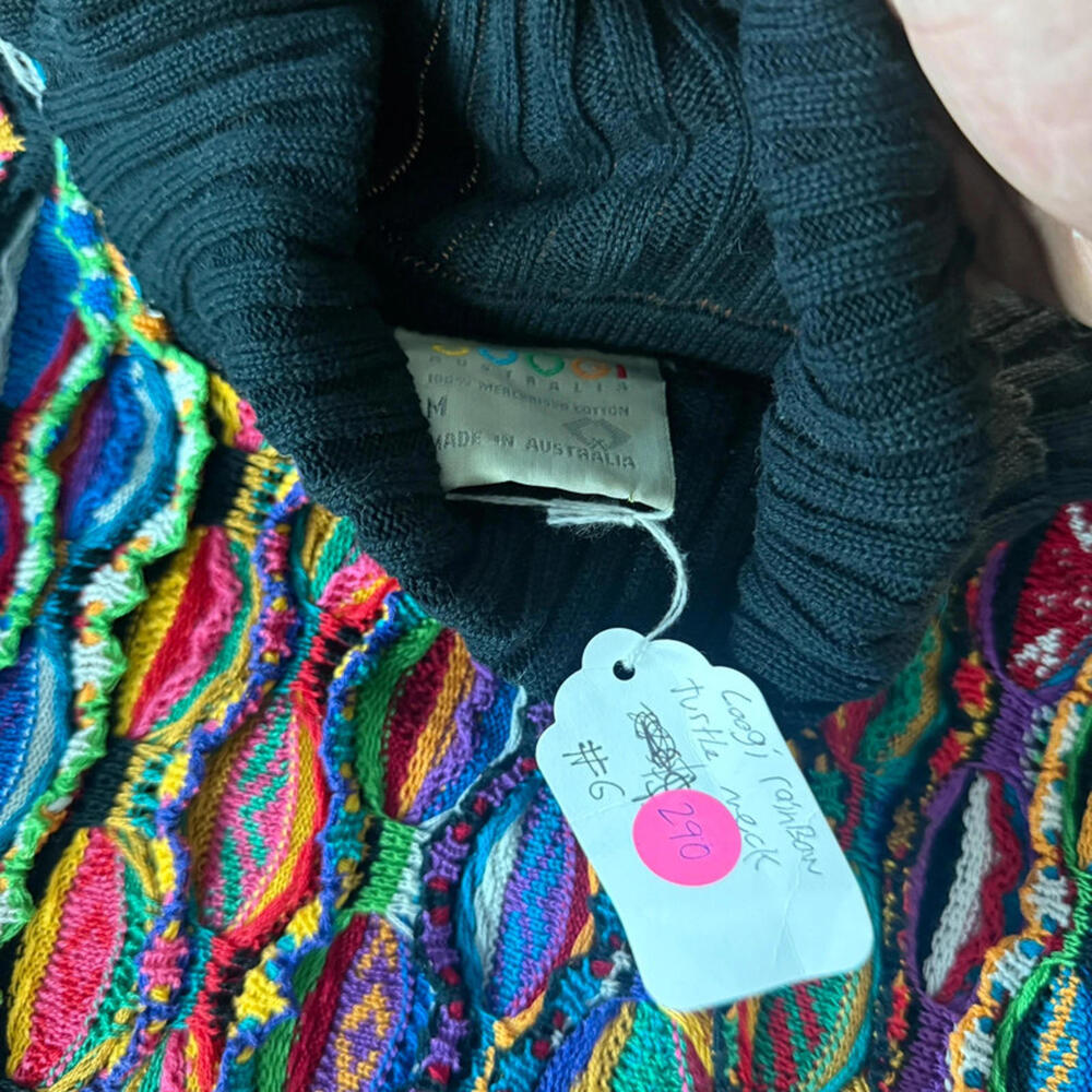 90s Coogi Multicolored turtle neck - Picture 2 of 5